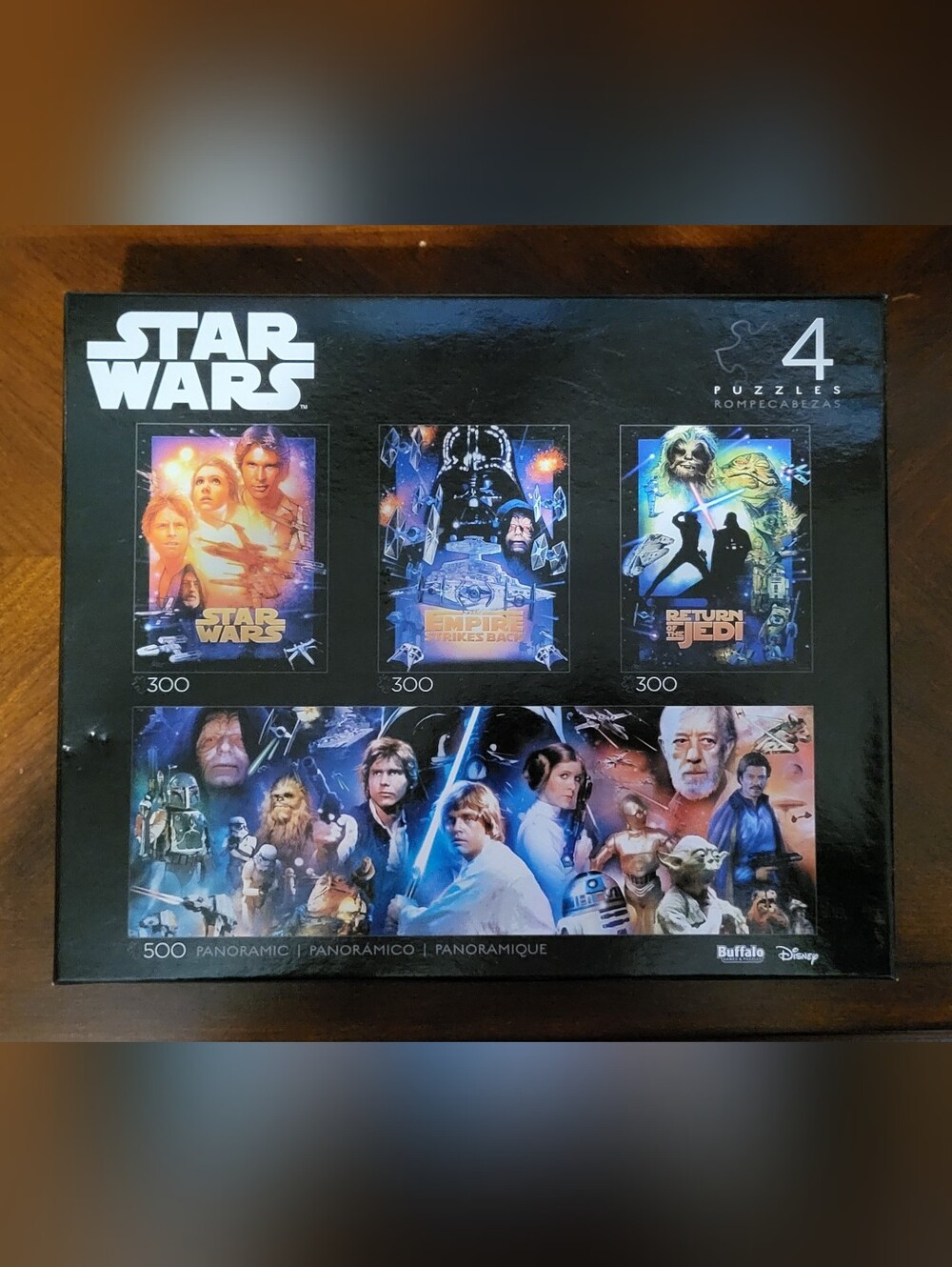 Buffalo Star Wars 4 Puzzles 4-Puzzle Set Star Wars Like New